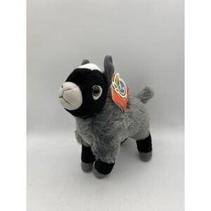Wild Republic Goat Plush Cuddlekins Small Kid Soft Stuffed Animal Gray 8" 2017